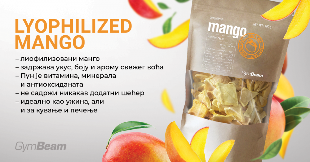 Liofilizovani mango - GymBeam