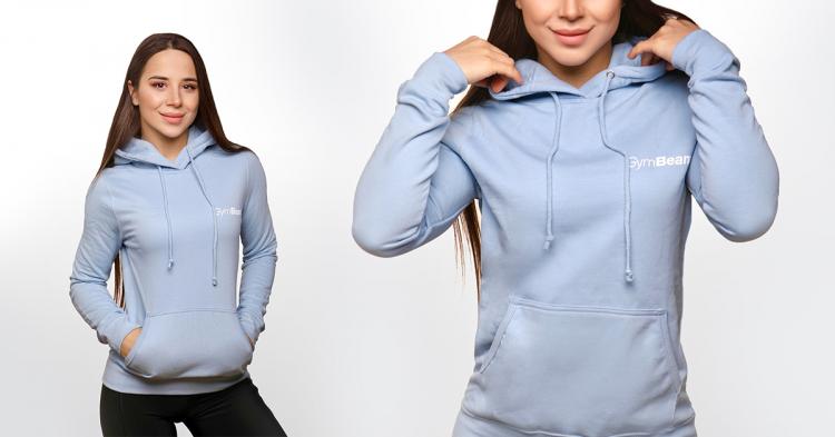 Ženski duks PRO Hoodie Blue - GymBeam