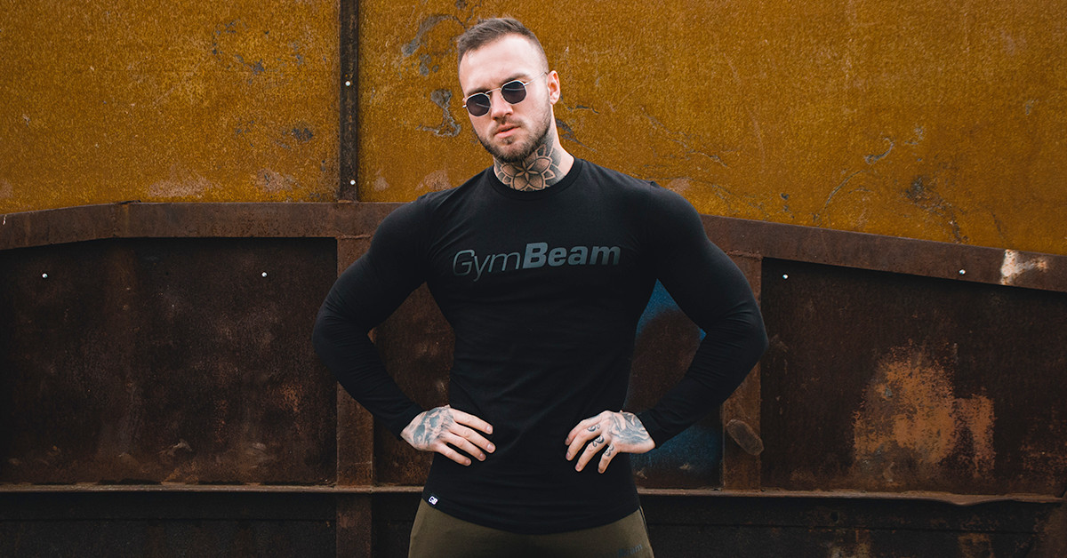 Majica Long Sleeve Leisure Black - GymBeam