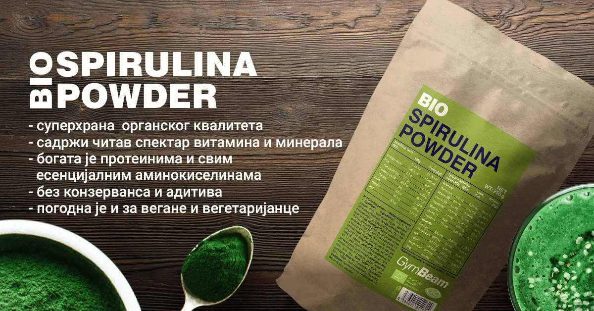 BIO Spirulina prah - GymBeam